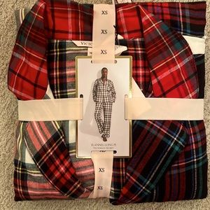 FLANNEL LONG PJ Victoria Secret XS